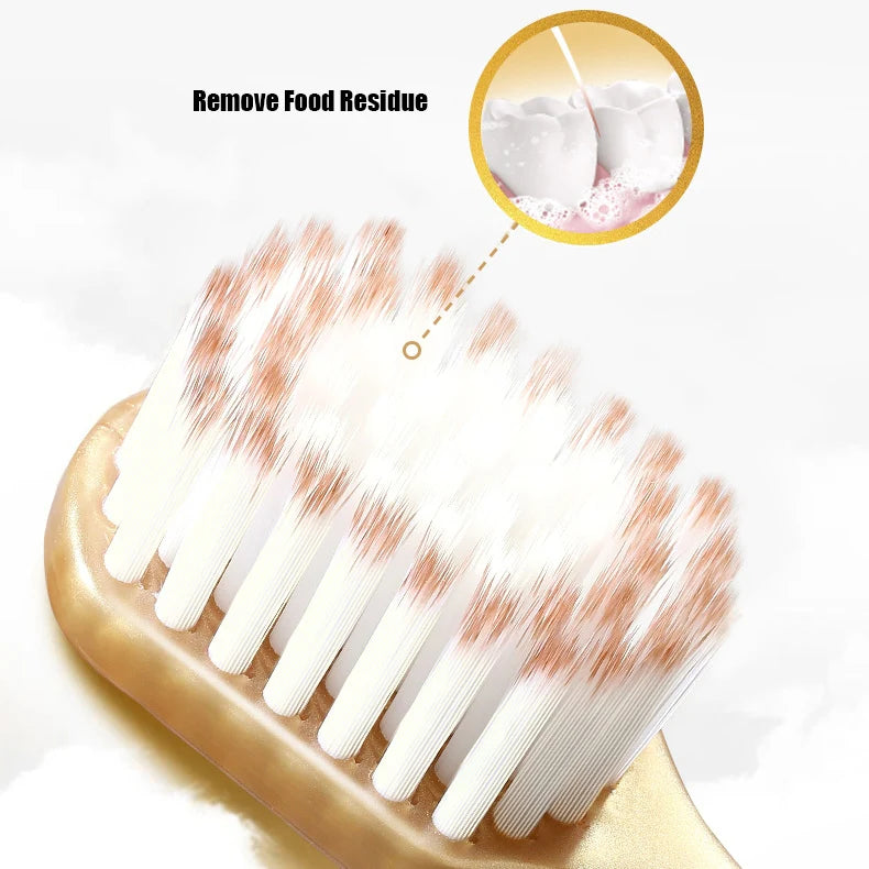 6pcs Toothbrushes Premium Soft Bristles Wide Head Home Travel Genuine Daily Use Adult