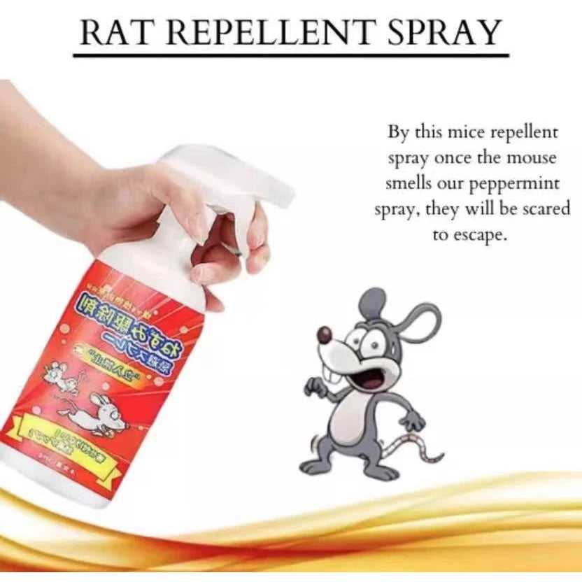 Rat Repellent Spray 500ml- Non-Toxic Formula for Safe Pest Control