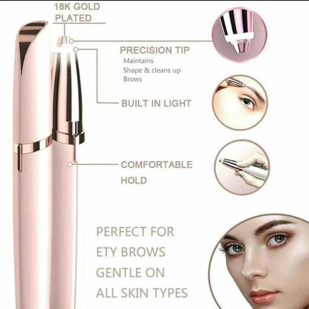 Electric Eyebrow Trimmer Pen Rechargeable Remover painless Razor Eyebrow Epilator Shaver