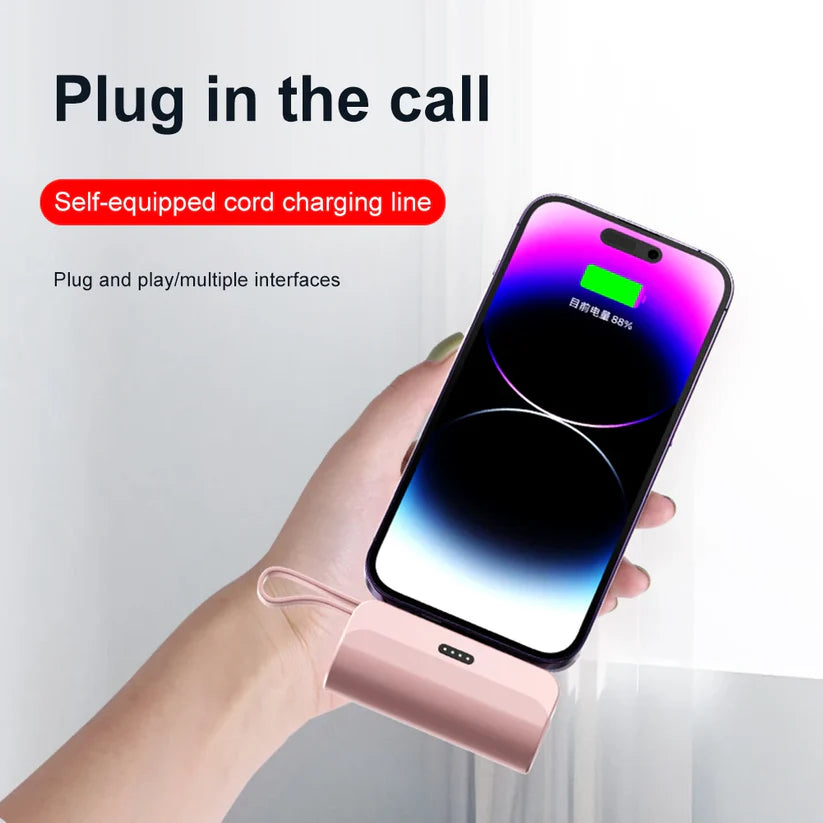 Mini 5000mAh Pocket Power Bank