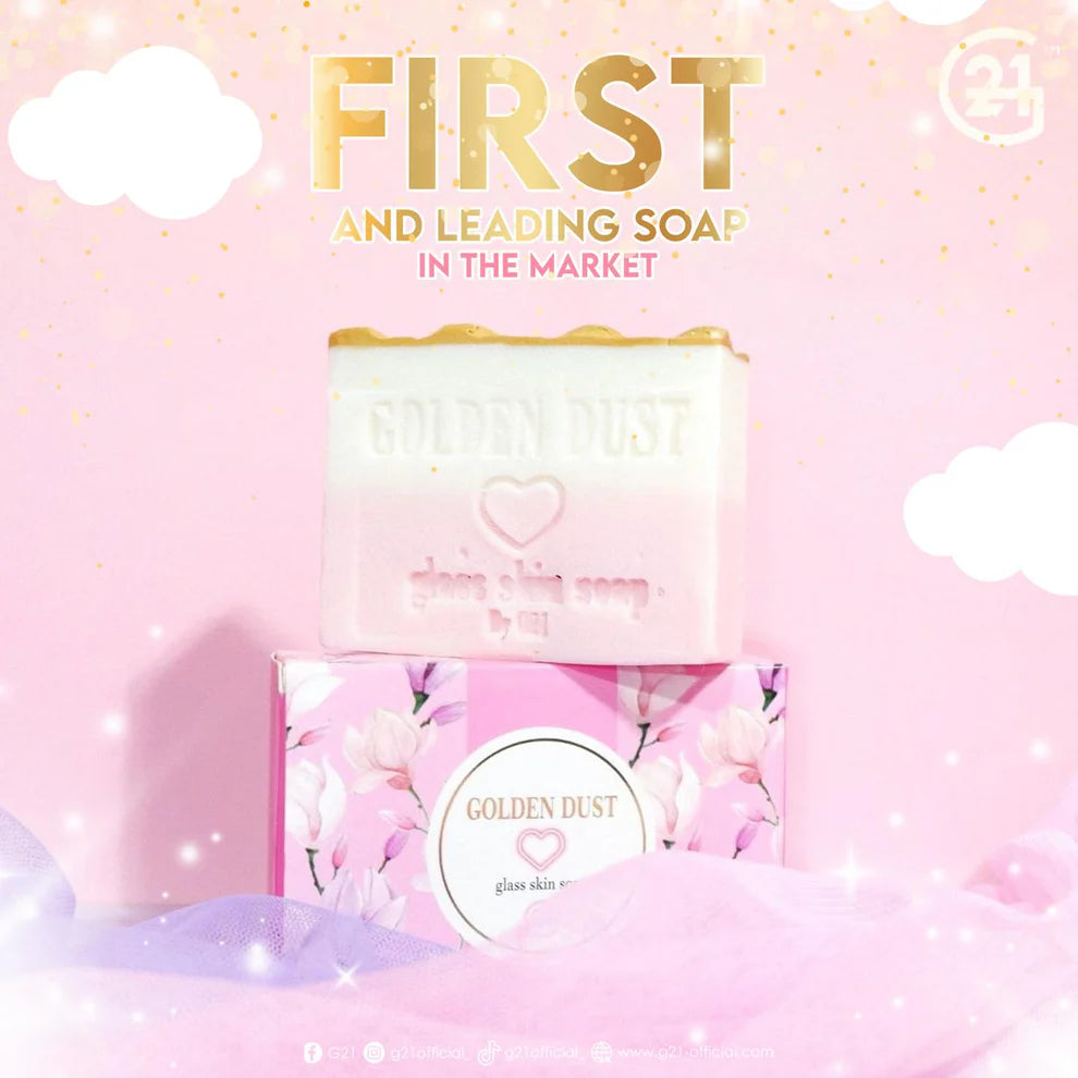 G21 GOLDEN DUST Mini Glass Skin Soap - Travel Pack
