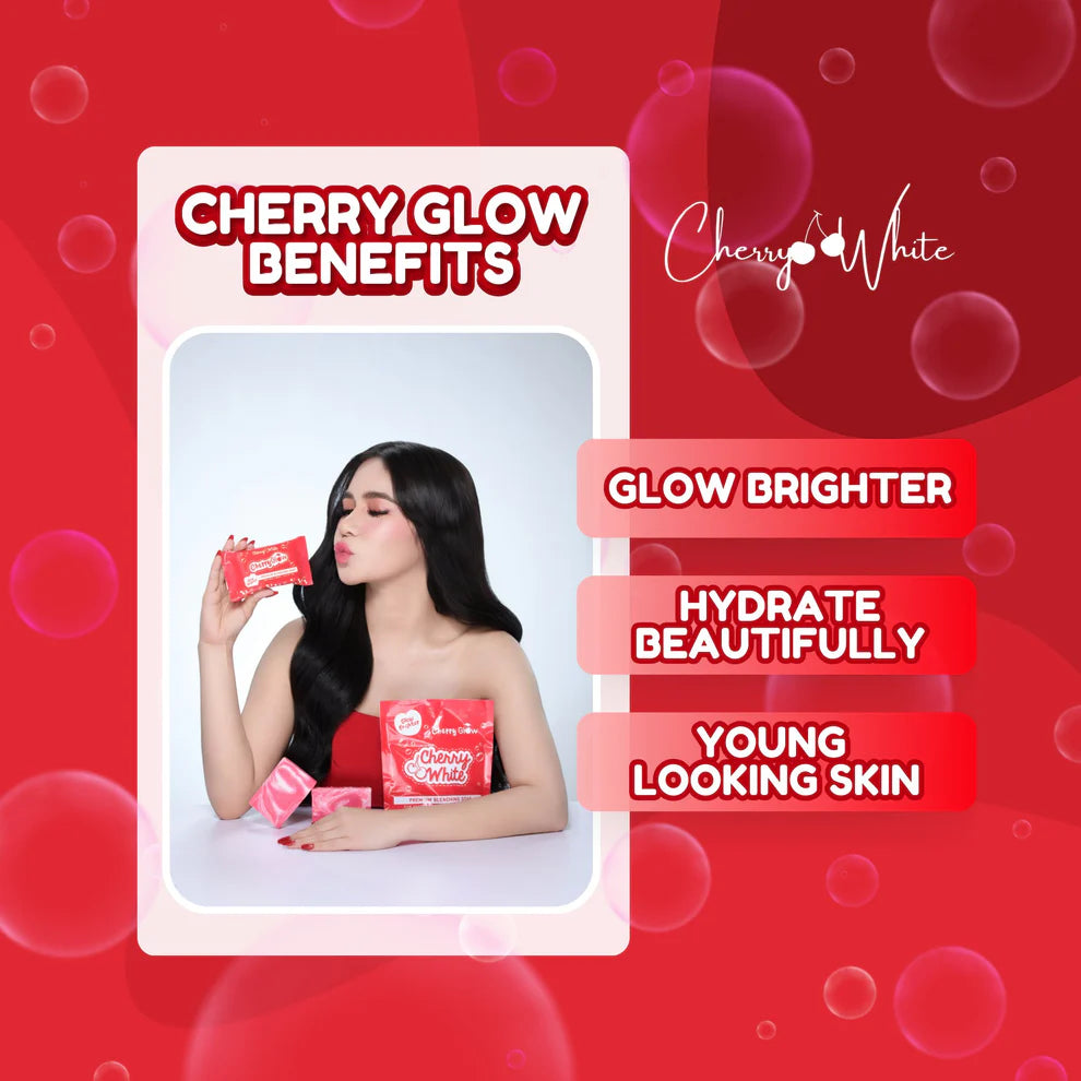 CHERRY WHITE GLOW PREMIUM BLEACHING SOAP | 10X POWER WHITENING | 5PCS PER PACK
