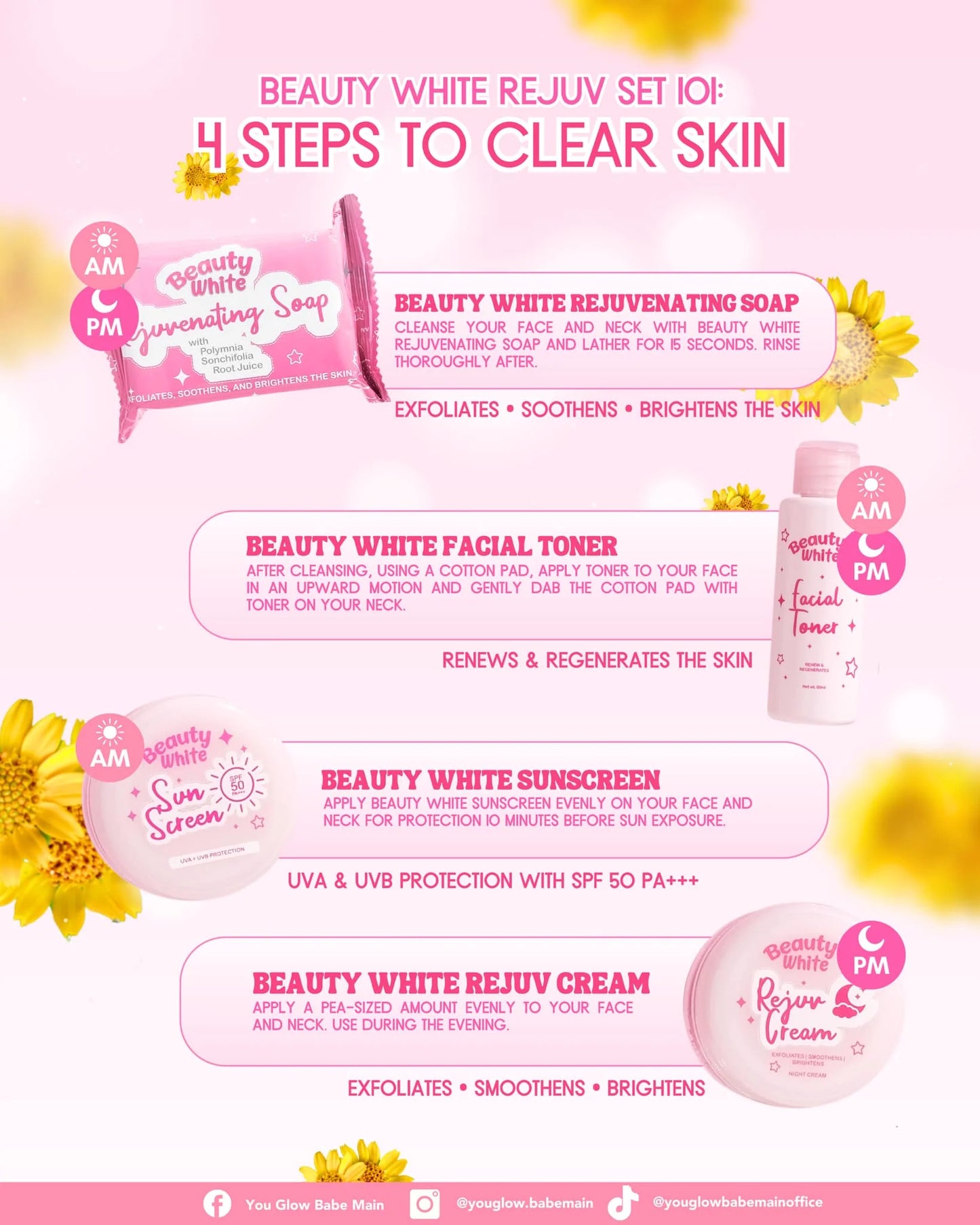 YOU GLOW BABE BEAUTY WHITE REJUV SET