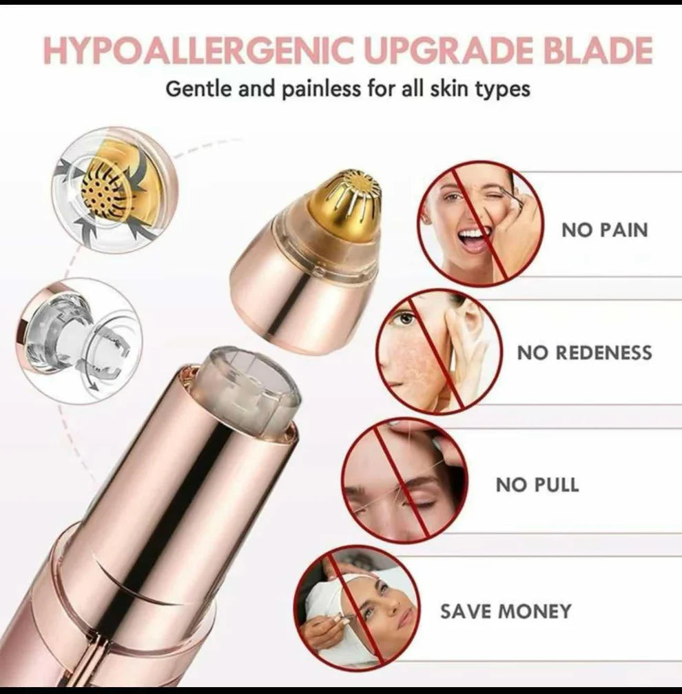 Electric Eyebrow Trimmer Pen Rechargeable Remover painless Razor Eyebrow Epilator Shaver