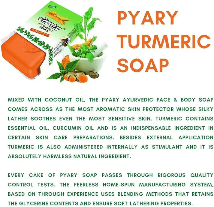 Pyary Ayurvedic Turmeric Soap (75G)