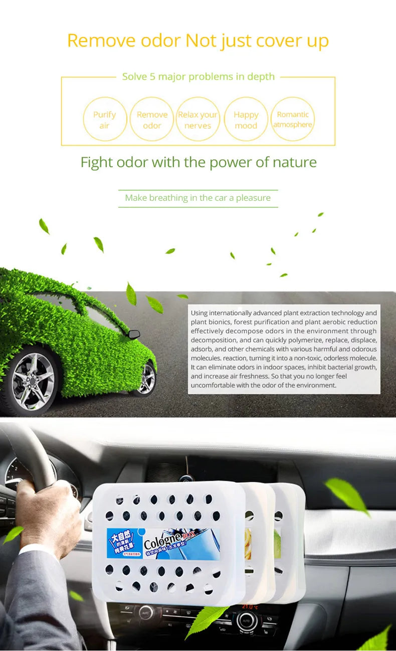 Air Freshener Gel Car Perfume Lasting Air Freshener Vehicle Freshener Solid Balm