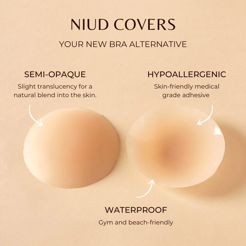 12pcs Reusable Silicone Nipple Cover for Women