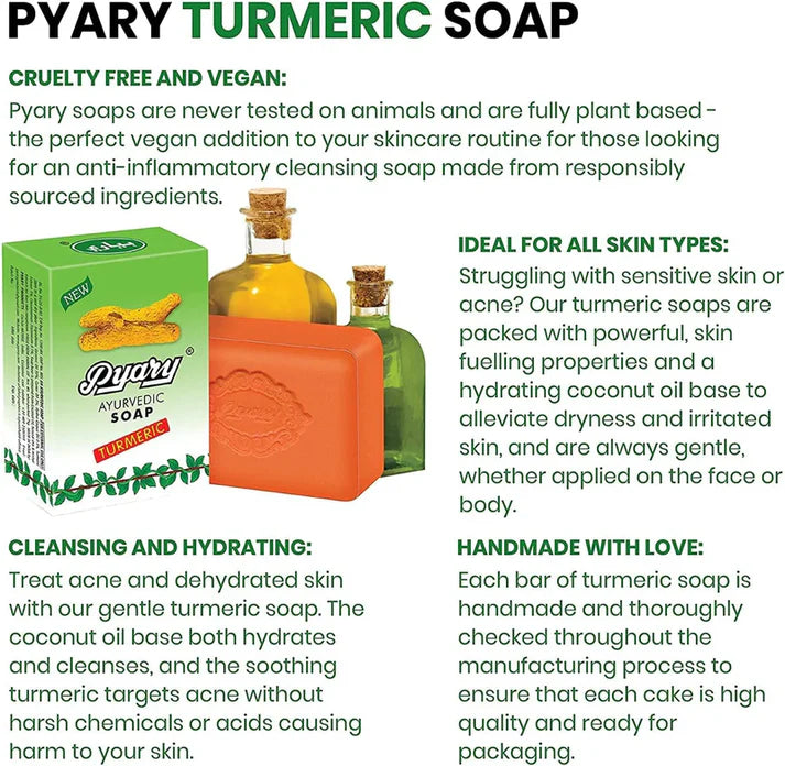 Pyary Ayurvedic Turmeric Soap (75G)