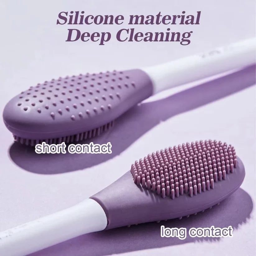 Facial Brushes Exfoliating Double Head Facial Clean Brush Silicone Skin Care Tools