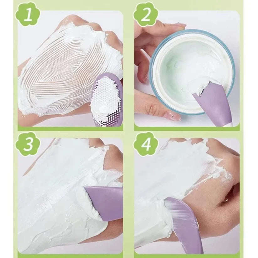 Facial Brushes Exfoliating Double Head Facial Clean Brush Silicone Skin Care Tools
