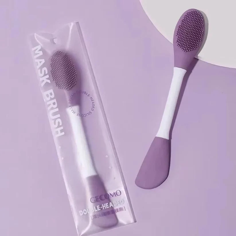 Facial Brushes Exfoliating Double Head Facial Clean Brush Silicone Skin Care Tools