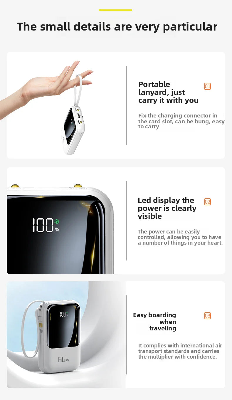 Power Bank Fast Charging 10000 mah Large Capacity Portable
