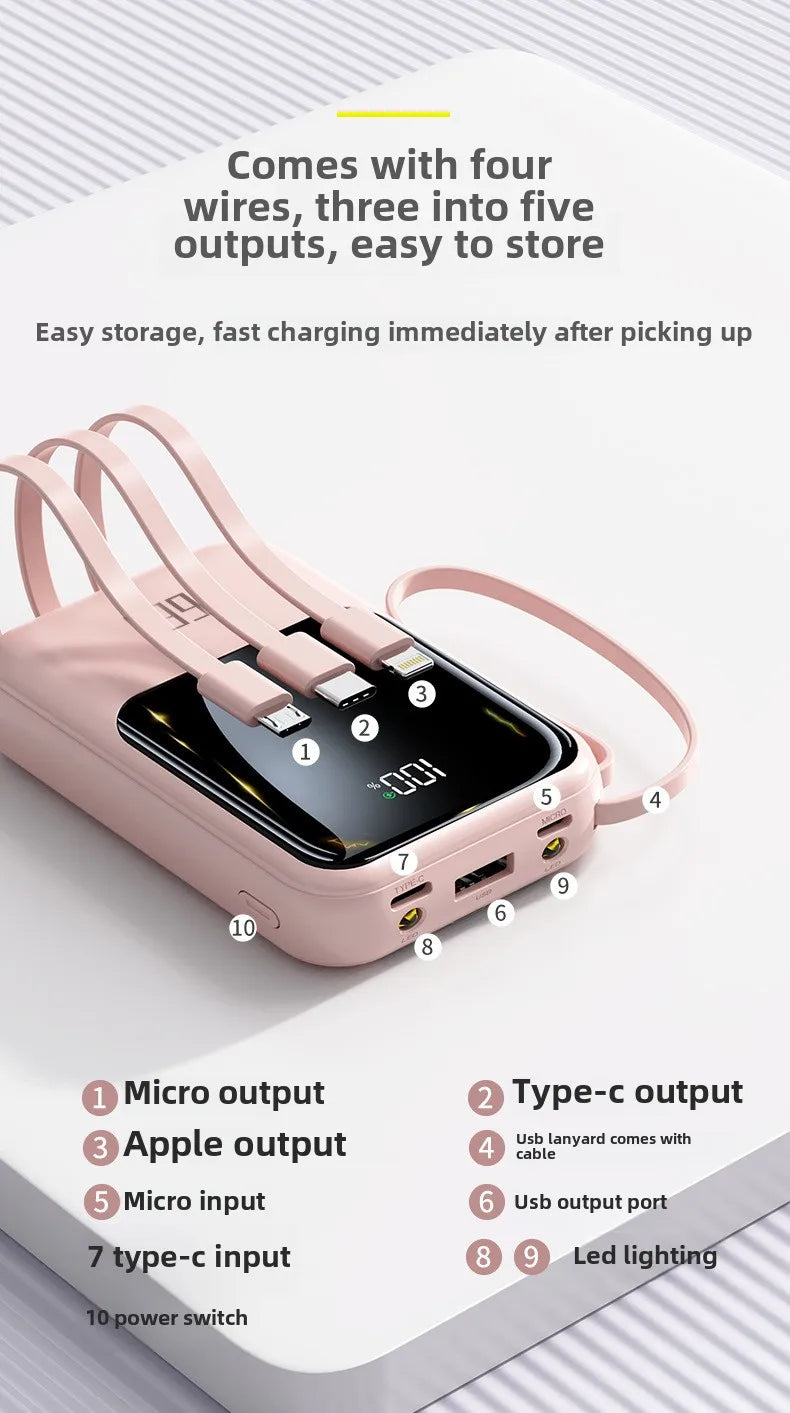Power Bank Fast Charging 10000 mah Large Capacity Portable