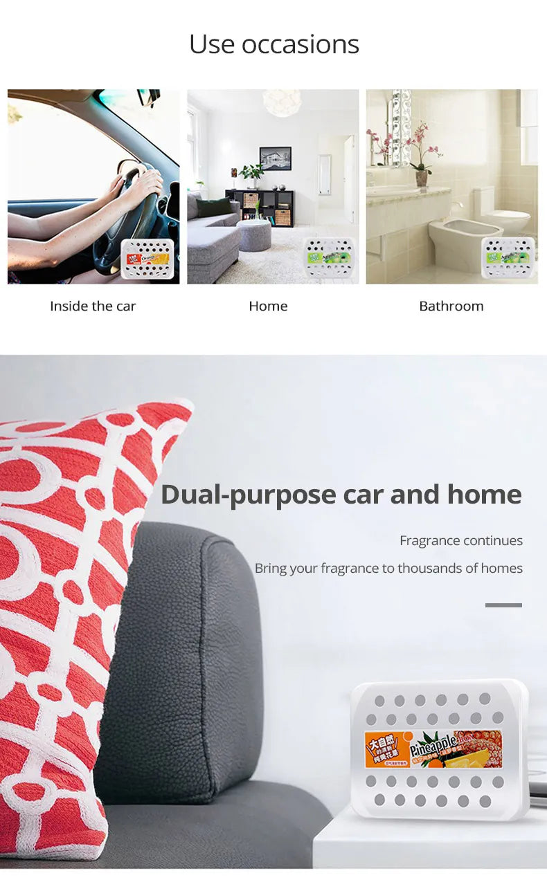 Air Freshener Gel Car Perfume Lasting Air Freshener Vehicle Freshener Solid Balm