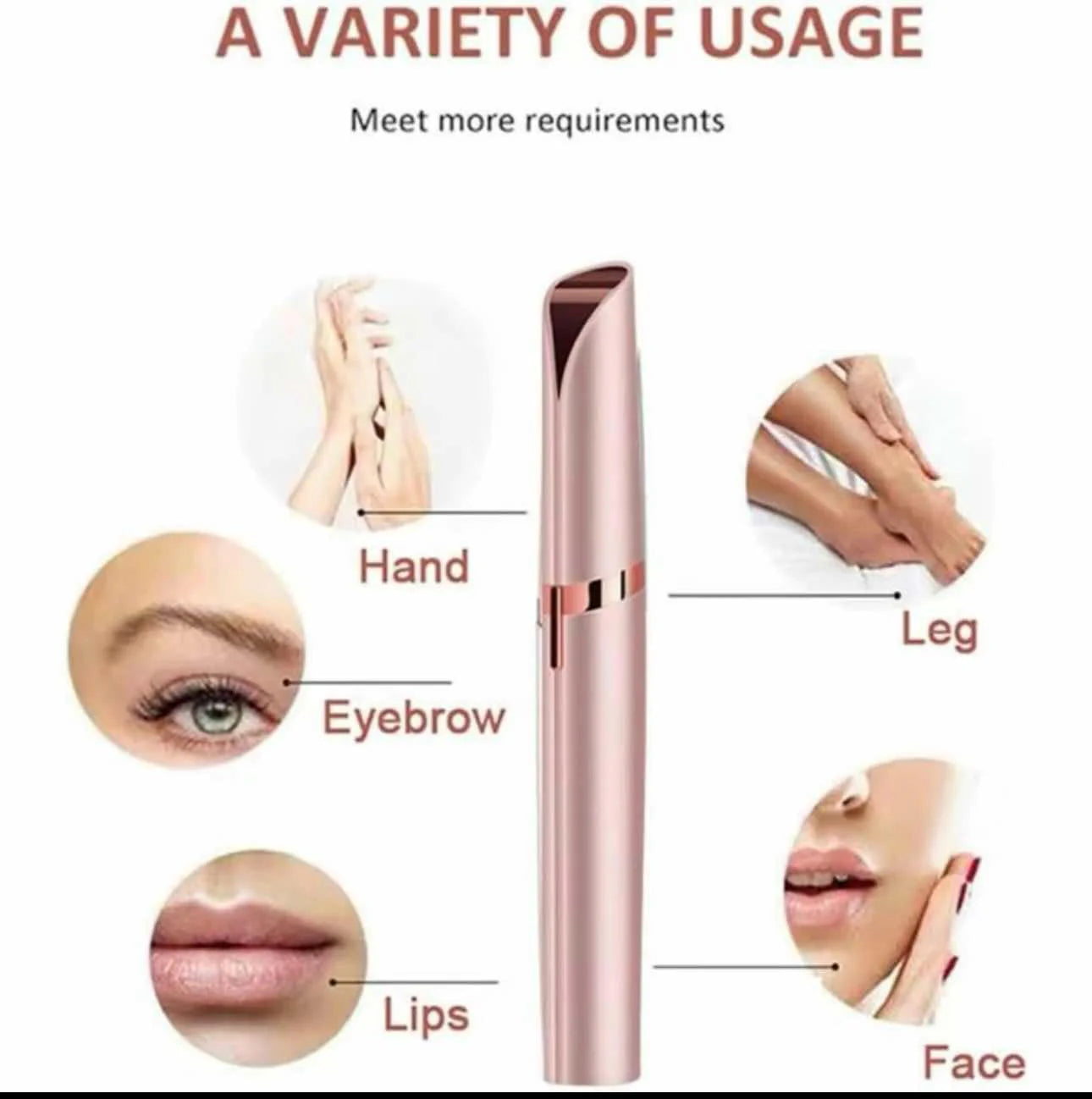 Electric Eyebrow Trimmer Pen Rechargeable Remover painless Razor Eyebrow Epilator Shaver