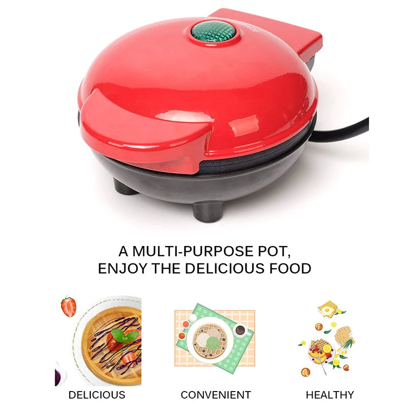 Mini Electric Waffle Maker Non-Stick Pan