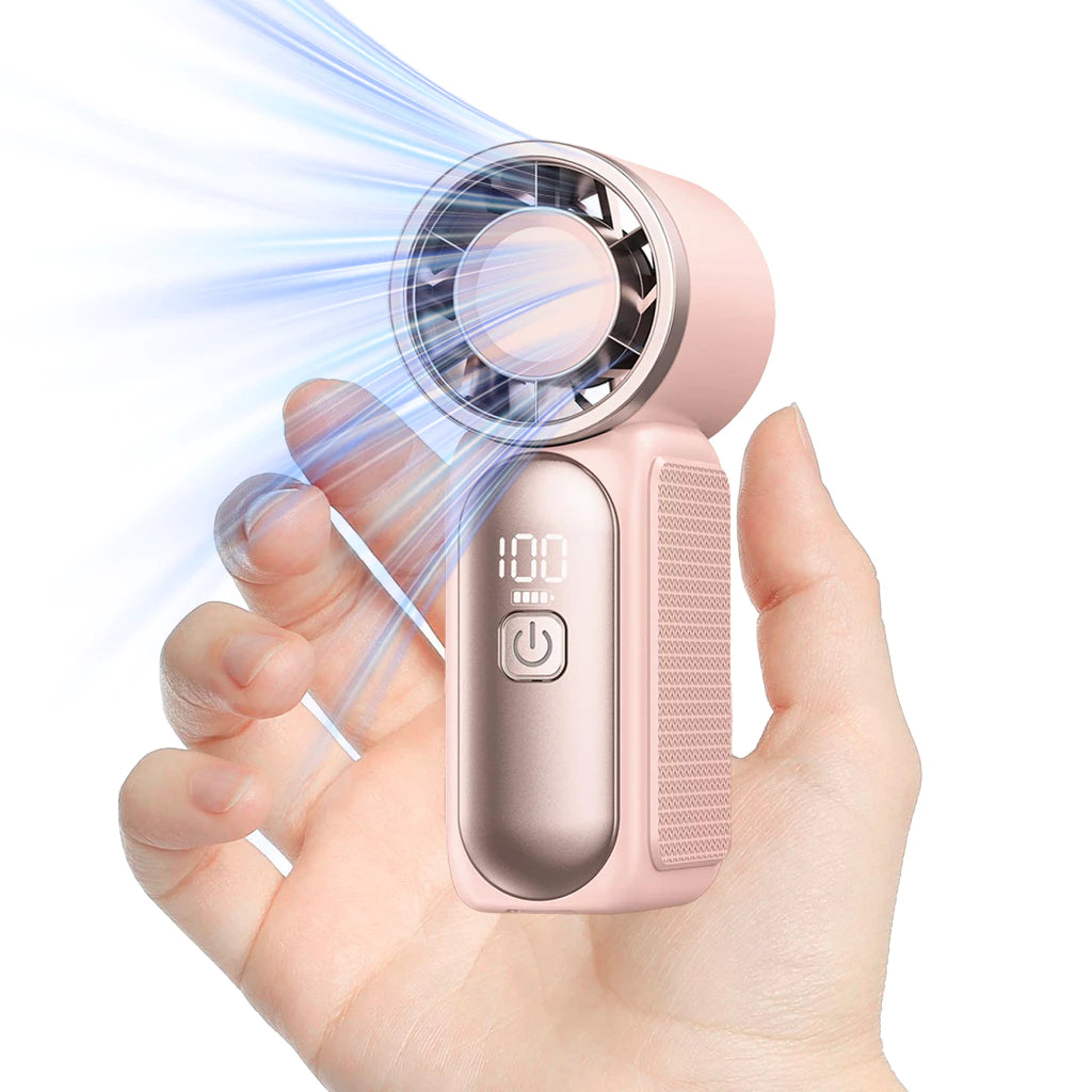 Smallest Fan (2025 New) 3600mAh Portable Mini Handheld Turbo Fan 3.5-inch 16900 RPM High-Speed Personal Strong Wind