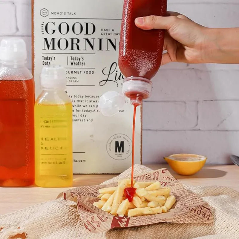 No Spill Oil Bottle Kitchen Squeeze Oil Bottles Leakproof Condiment Bottles