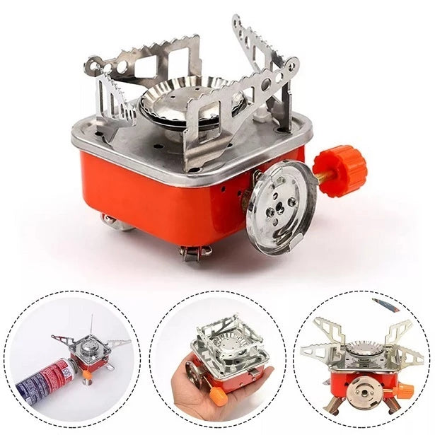 Compact Portable Camping Stove with Folding Design
