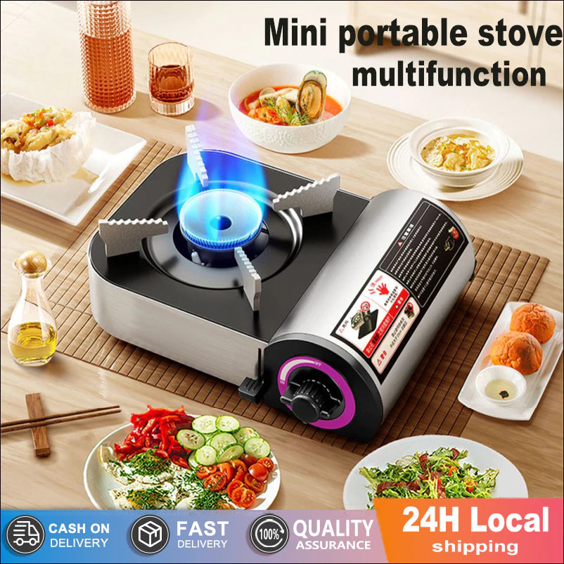 Butane Gas Stove Portable Home Outdoor Camping White Gas Stove Ultra Light With Box