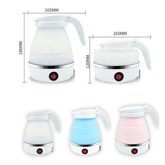 Silicone Travel Folding Electric Kettle Collapsible Foldable Tea Water Kettle
