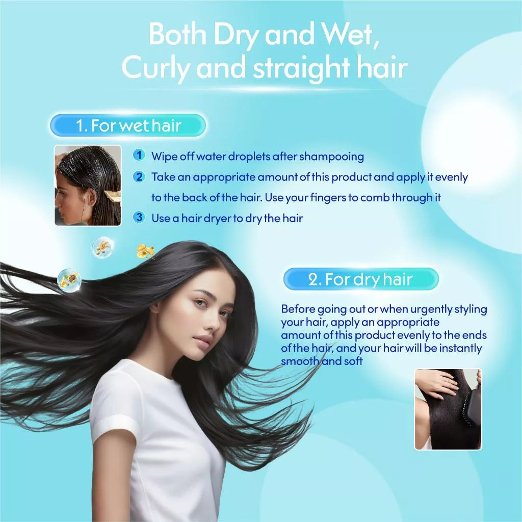Yusofine All-in-1 Conditioner Serum Repair Damaged Hair Anti-Frizz Instant Soft & Shiny 200ML