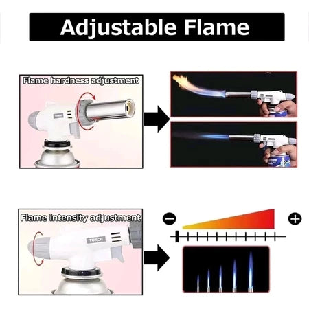 Flame Gun Gas Torch Butane Auto Ignition Jet Burner Welding Torch