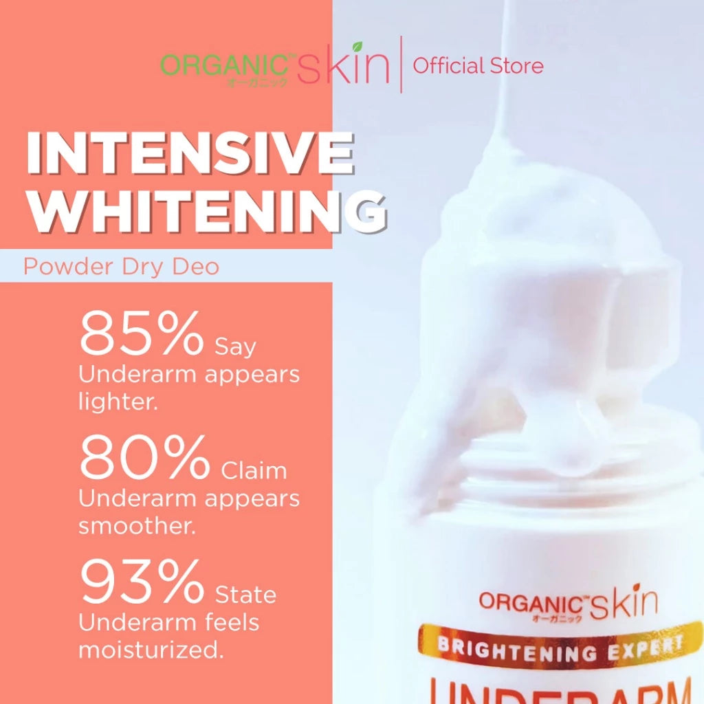 Organic Skin Japan Intensive Whitening Underarm Powder Dry Deodorant Deo Roll on