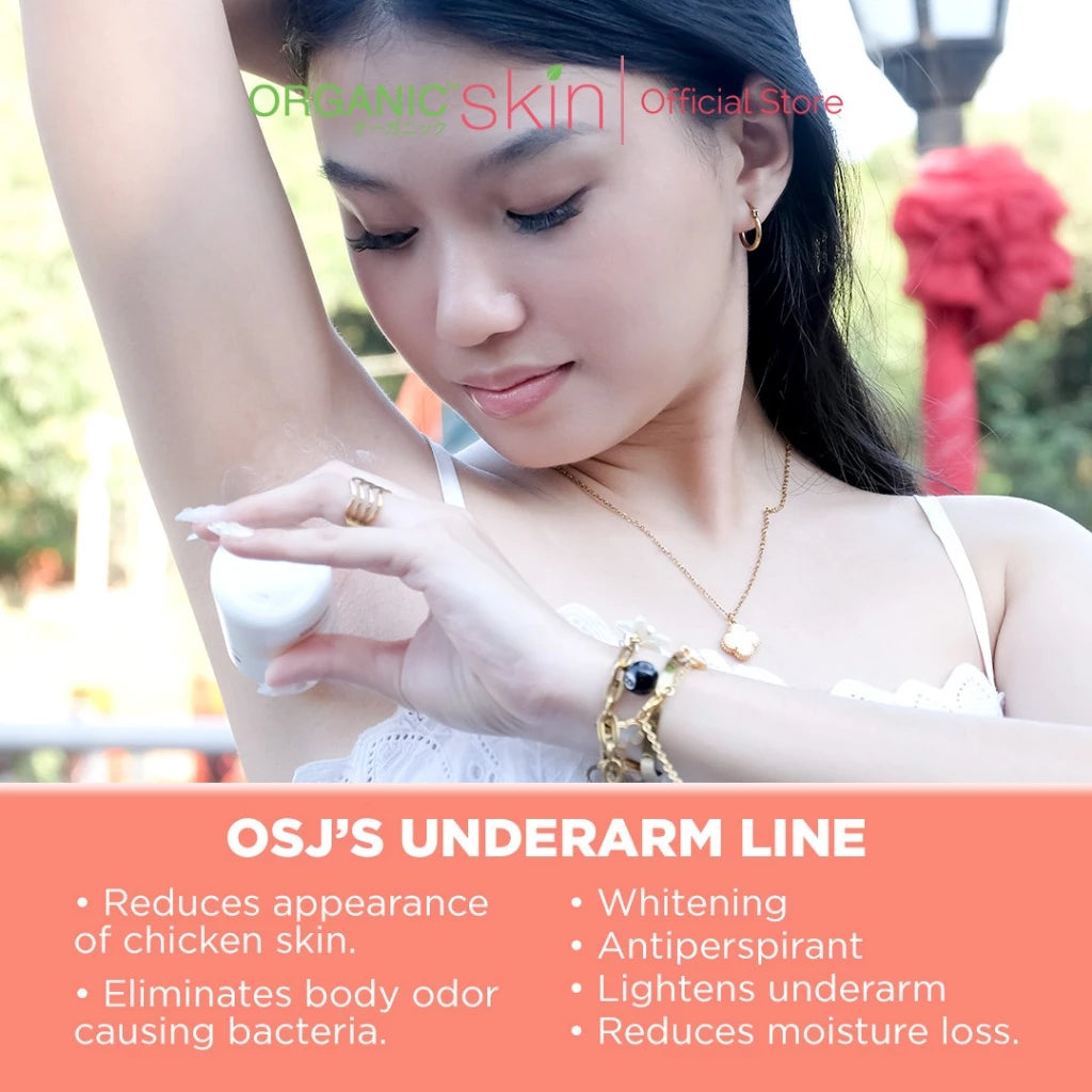 Organic Skin Japan Intensive Whitening Underarm Powder Dry Deodorant Deo Roll on