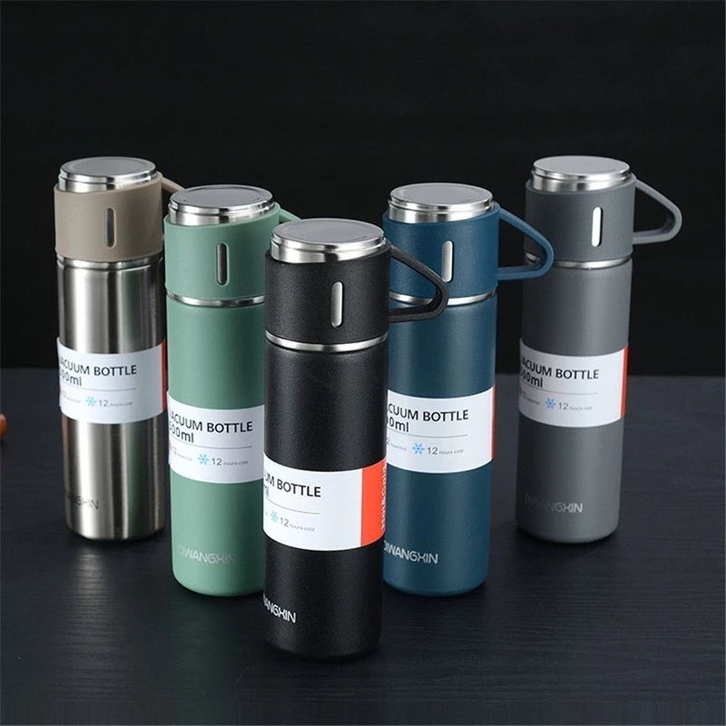 Vacuum Thermos Flask set cup Top Grade Stainless Steel Gift Modern Tumbler Box Bottle Coffee