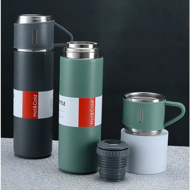 Vacuum Thermos Flask set cup Top Grade Stainless Steel Gift Modern Tumbler Box Bottle Coffee