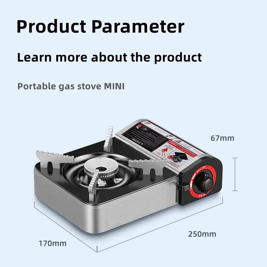 Butane Gas Stove Portable Home Outdoor Camping White Gas Stove Ultra Light With Box