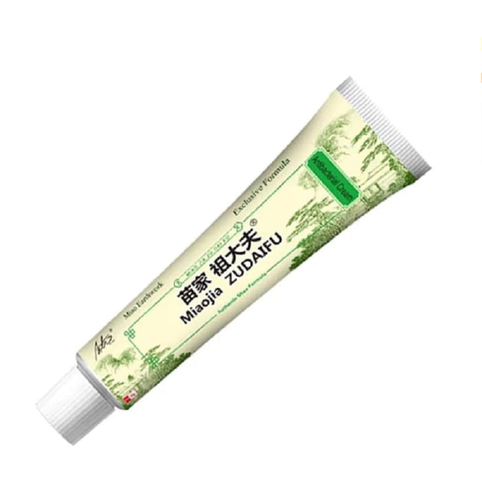 Miao Jia Zudaifu Herbal Skin Cream Soothes Itching from Eczema and Psoriasis, 15g