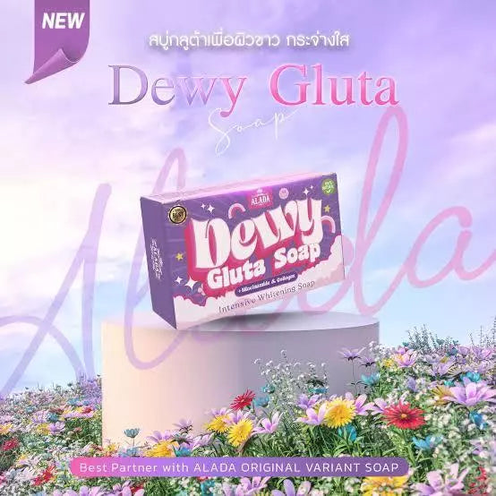 Dewy Gluta Soap by Alada - Intensive Whitening Soap with Niacinamide and Collagen Original