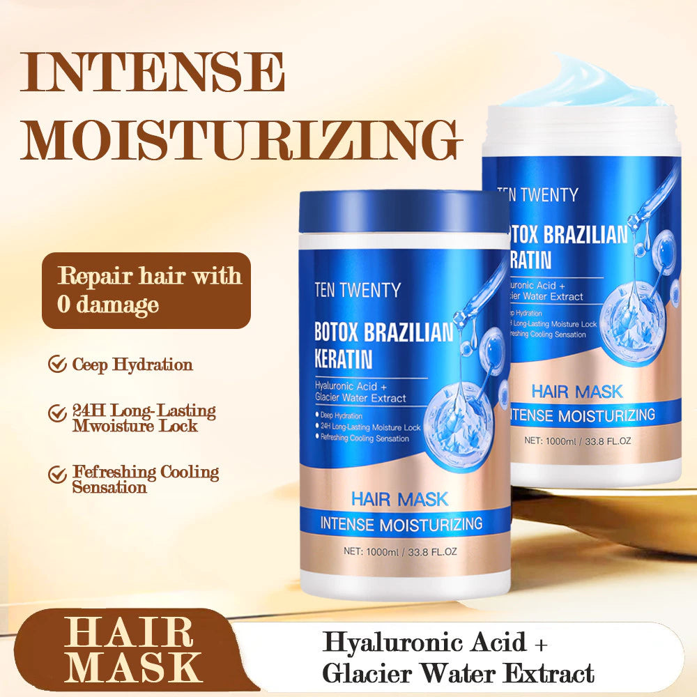 TEN TWENTY Botox Keratin Hair Mask Treatment Damage Frizzy Maintenance Moisture Anti Hair Loss