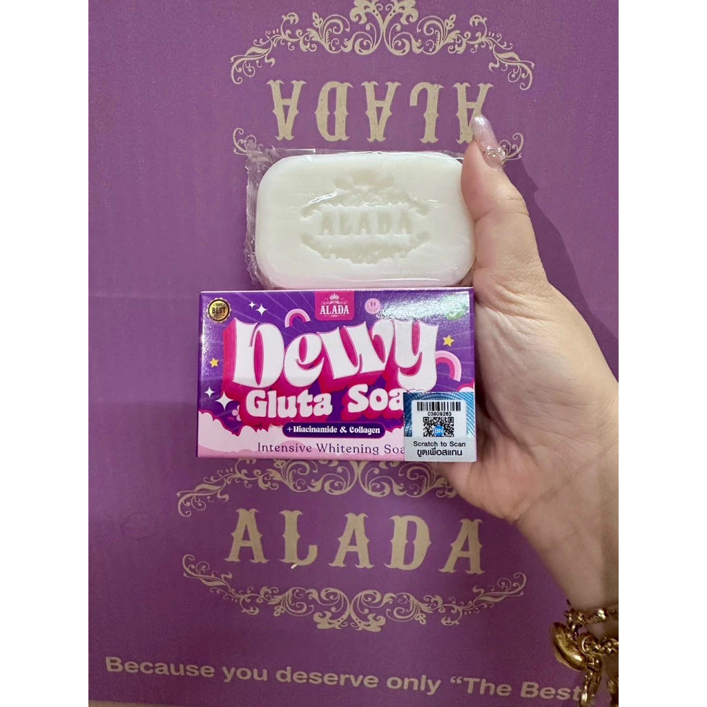 Dewy Gluta Soap by Alada - Intensive Whitening Soap with Niacinamide and Collagen Original