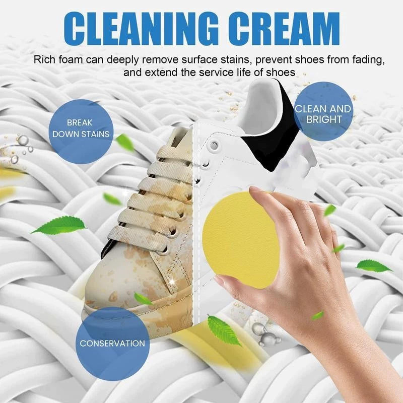 BUY 1 TAKE 2 White Shoe Cleaning Paste Multi-Purpose Shoe Wipes Cleaner Easy To Carry Cleaning Cream