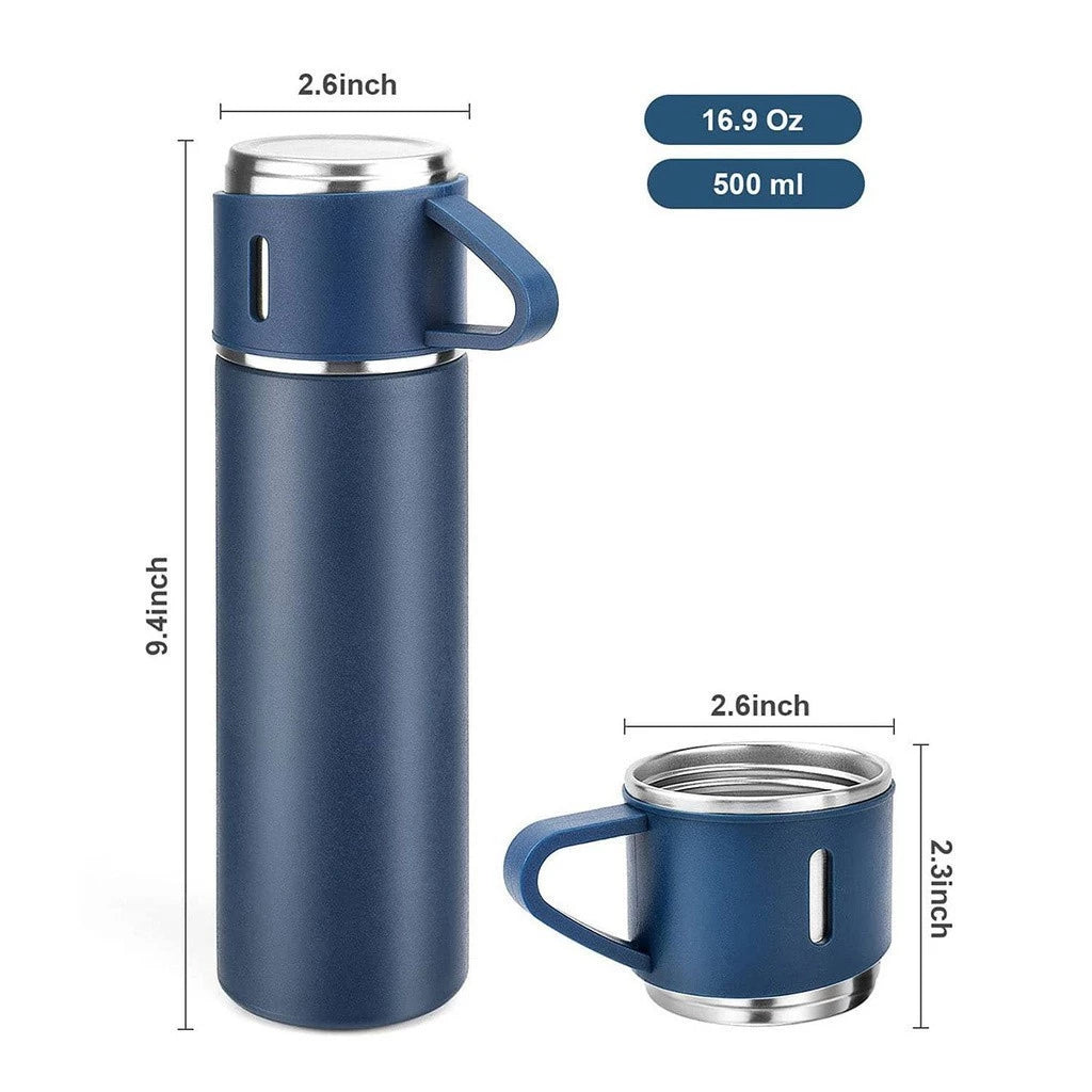 Vacuum Thermos Flask set cup Top Grade Stainless Steel Gift Modern Tumbler Box Bottle Coffee