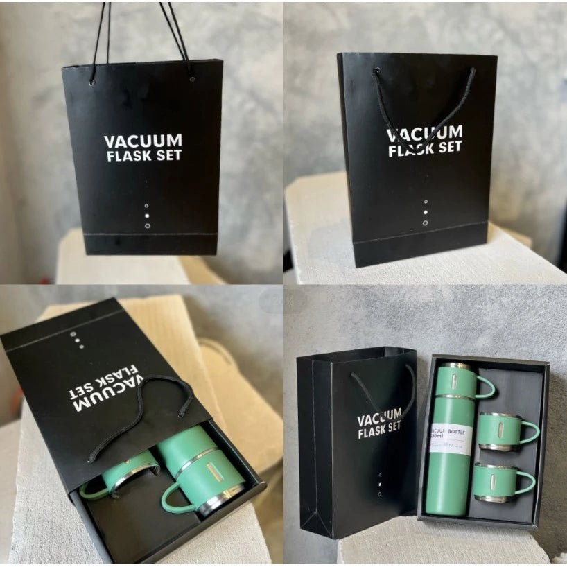Vacuum Thermos Flask set cup Top Grade Stainless Steel Gift Modern Tumbler Box Bottle Coffee
