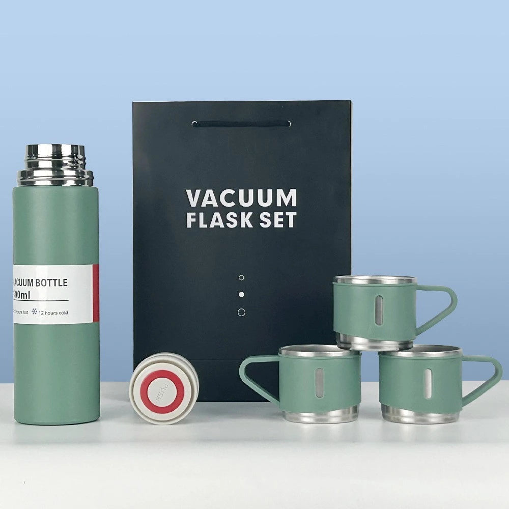 Vacuum Thermos Flask set cup Top Grade Stainless Steel Gift Modern Tumbler Box Bottle Coffee