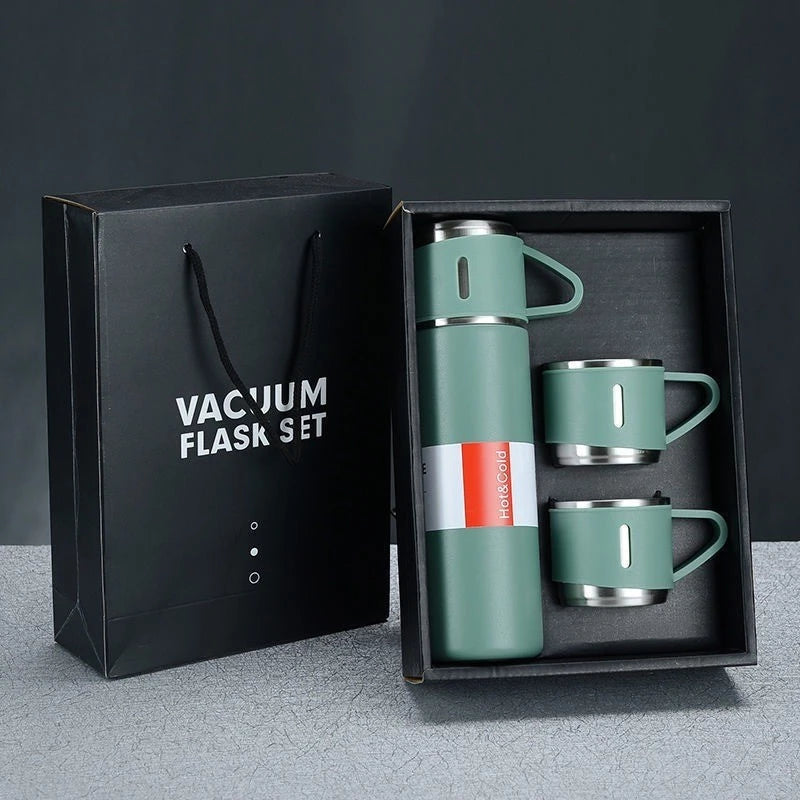 Vacuum Thermos Flask set cup Top Grade Stainless Steel Gift Modern Tumbler Box Bottle Coffee