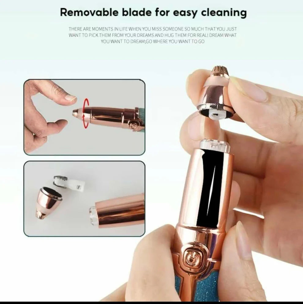 Electric Eyebrow Trimmer Pen Rechargeable Remover painless Razor Eyebrow Epilator Shaver