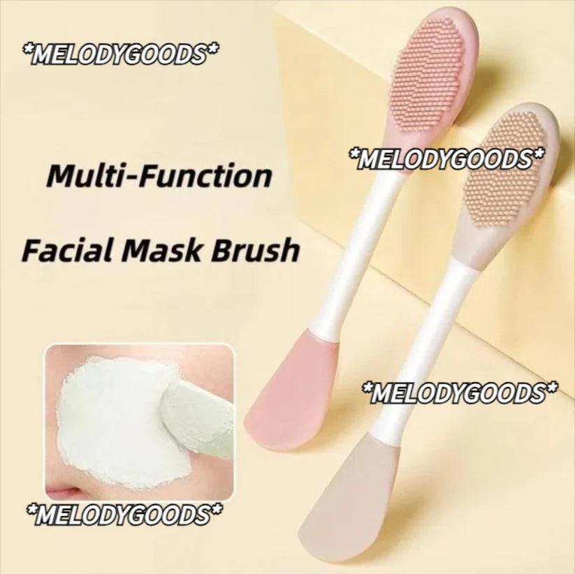 Facial Brushes Exfoliating Double Head Facial Clean Brush Silicone Skin Care Tools