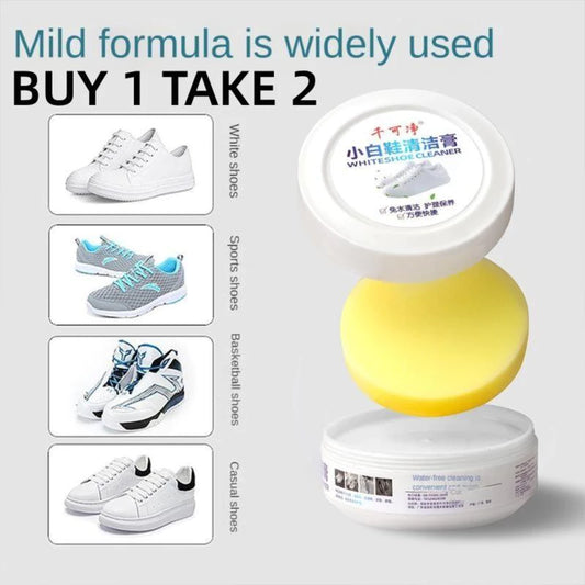 BUY 1 TAKE 2 White Shoe Cleaning Paste Multi-Purpose Shoe Wipes Cleaner Easy To Carry Cleaning Cream