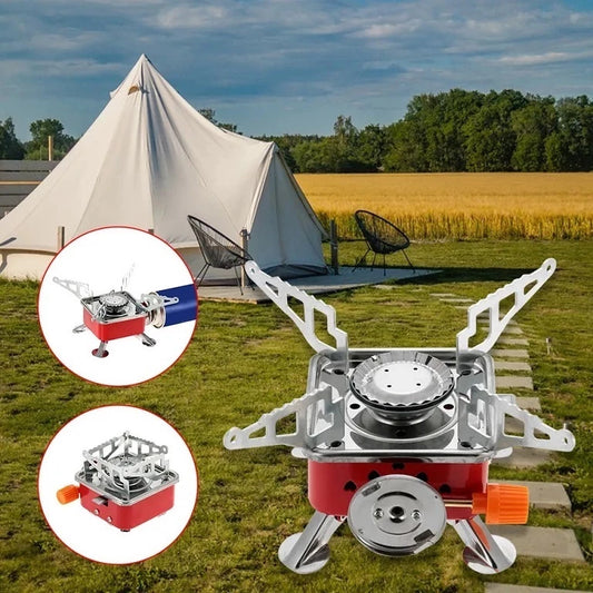 Compact Portable Camping Stove with Folding Design