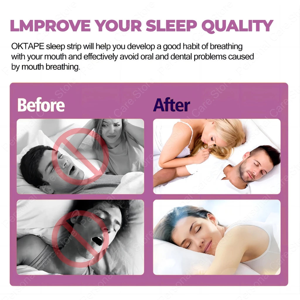 30pcs Sleep Strips Gentle Mouth Tape Nose Sleeping Less Mouth Breathing Anti-Snoring Strips