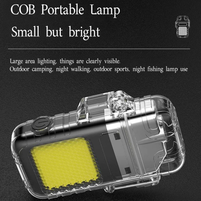 Portable Arc Lighter Electric Lighter Type C Lighter With Flashlight Rechargeable Keychain Light